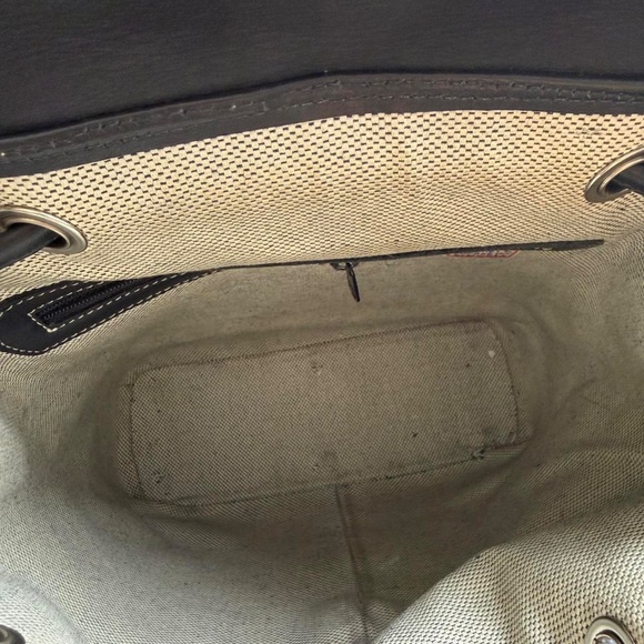 Vintage Black Leather Dooney & Bourke Backpack - Picture 3 of 8